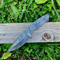 Custom Hand Made Damascus Steel 9" Blank Blade Knife Making Supply