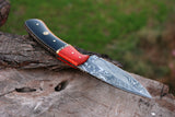 Beautiful Handmade Damascus Steel Hunting Knife " Micarta Handle"