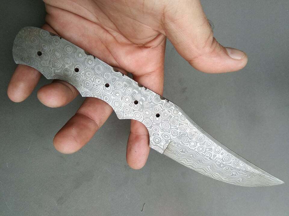 LOT OF 3 PIECES CUSTOM HANDE FORGE DAMASCUS BLANK BLADES