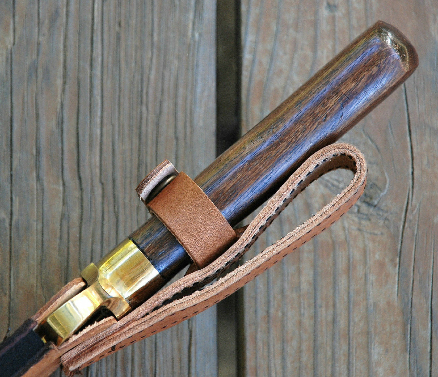 CUSTOM HANDMADE D2 STEEL WITH ROSE WOOD BOWIE KNIFE
