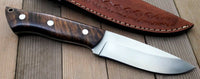 CUSTOM HANDMADE D2 TOOL STEEL HUNTING KNIFE /ROSEWOOD - NB CUTLERY LTD
