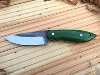 CUSTOM HANDMADE HUNTING/BUSHCRAFT KNIFE FROM FILE HANDLE HARDWOOD