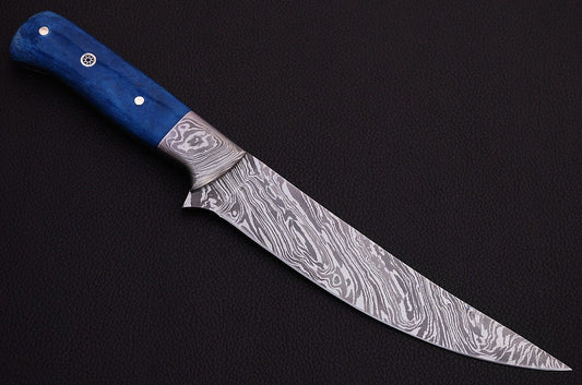 CUSTOM HANDMADE DAMASCUS STEEL FILLET FISHING KNIVES