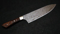 Damascus Knife Custom Handmade - 12" Rose Wood Handle Chef Knife