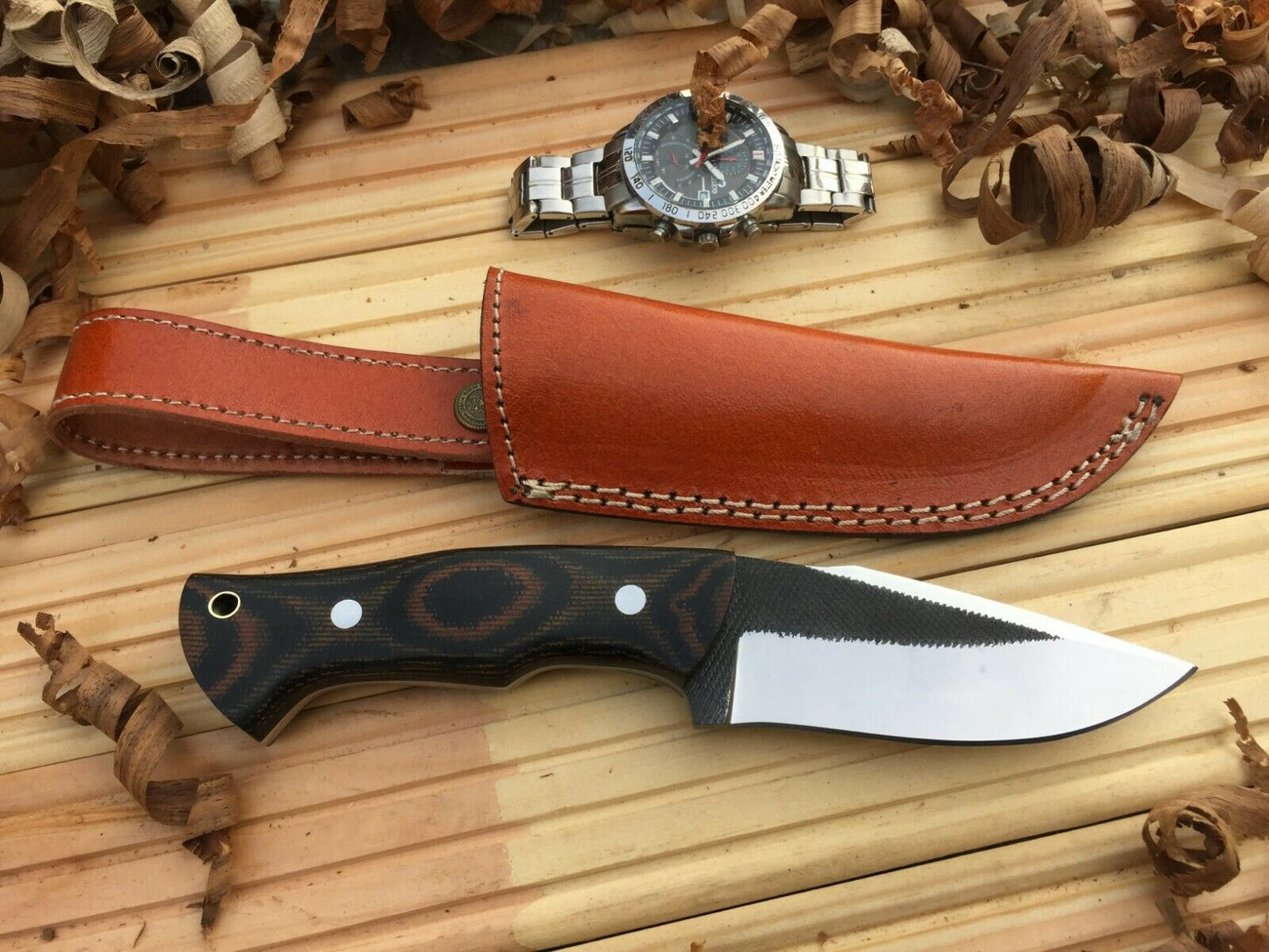 CUSTOM HANDMADE MAKE FROM FILE SURVIVAL KNIFE