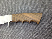 CUSTOM HANDMADE D2 TOOL STEEL HUNTING KNIFE/ WALNUT WOOD HANDLE - NB CUTLERY LTD
