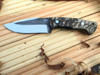 CUSTOM HANDMADE HUNTING BUSHCRAFT KNIFE FROM FILE