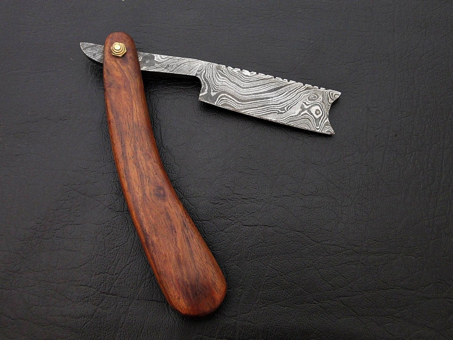 CUSTOM HANDMADE DAMASCUS STRAIGHT RAZOR