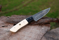 Damascus Steel Handmade HUNTING Knife with Bone Handle