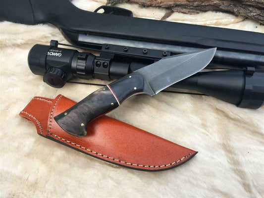 CUSTOM HANDMADE 5160 SPRING STEEL BUSH CRAFT SURVIVAL KNIFE