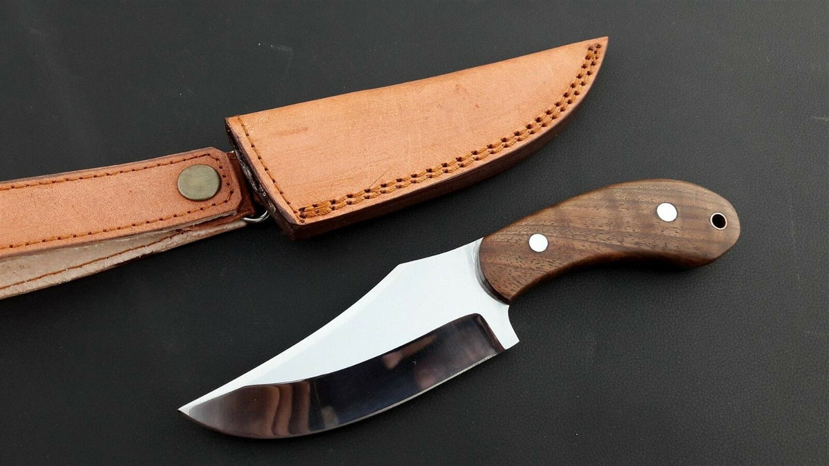 CUSTOM HANDMADE D2 TOOL STEEL HUNTING/ OUTDOOR KNIFE HANDLE ROSEWOOD