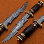 CUSTOM-DEMASCUS-STEEL-HUNTING-KNIFE - NB CUTLERY LTD