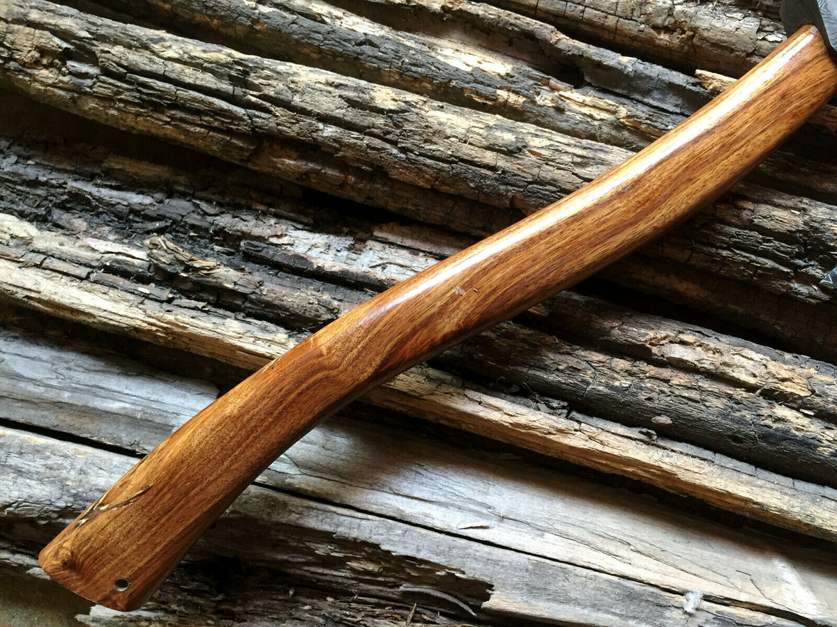 Custom Handmade Damascus Steel Axe Handle Rosewood/Mosaic pin With Best Quality Leather Sheath