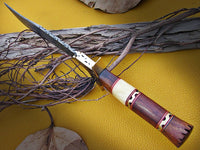 DAMASCUS KNIFE DAMASCUS STEEL CUSTOM HANDMADE HUNTING KNIFE