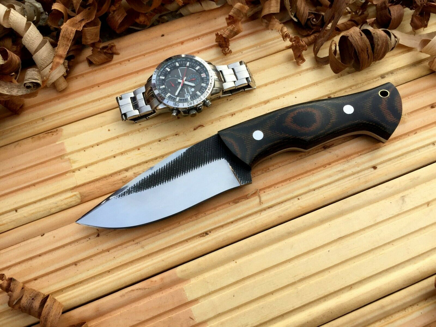 CUSTOM HANDMADE MAKE FROM FILE SURVIVAL KNIFE