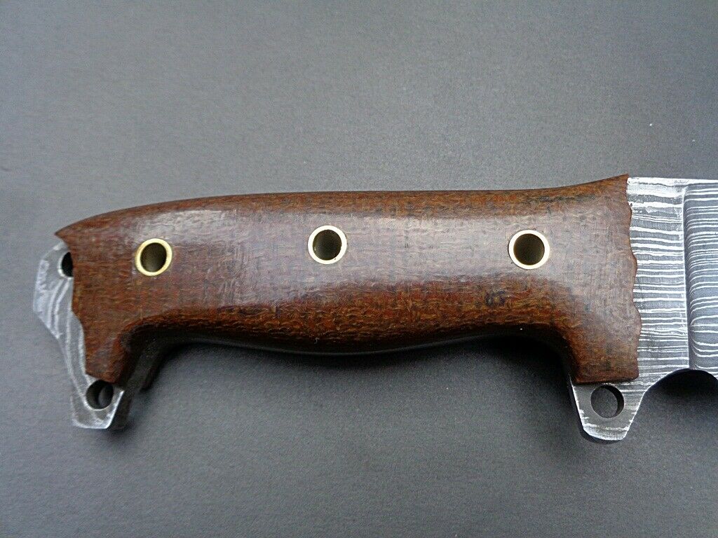 Custom Handmade Damascus Hunting Knife FULL TANG Micarta Handle