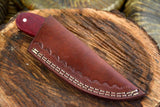 CUSTOM HANDMADE DAMASCUS HUNTING KNIFE HANDLE HARDWOOD