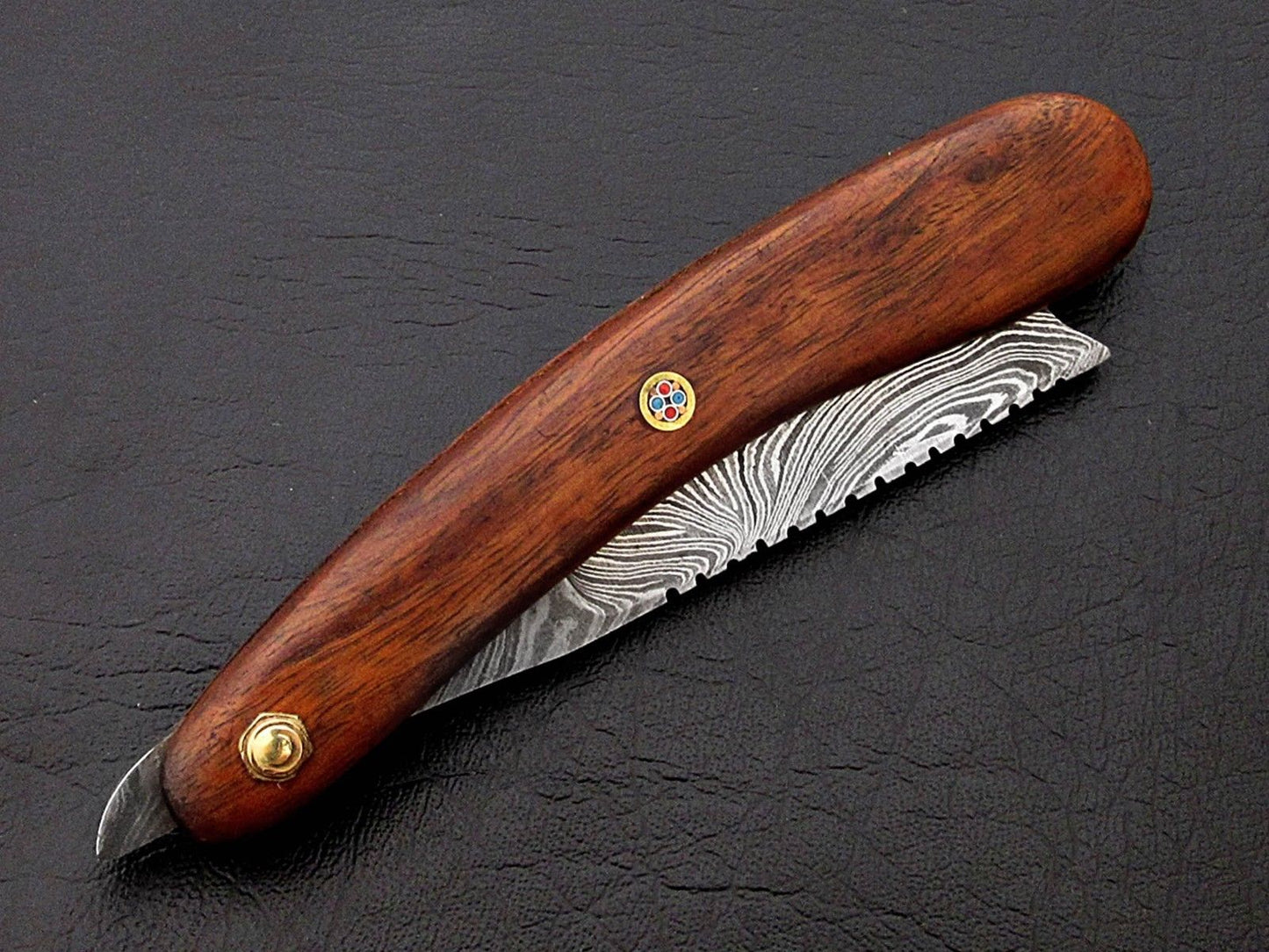 CUSTOM HANDMADE DAMASCUS STRAIGHT RAZOR