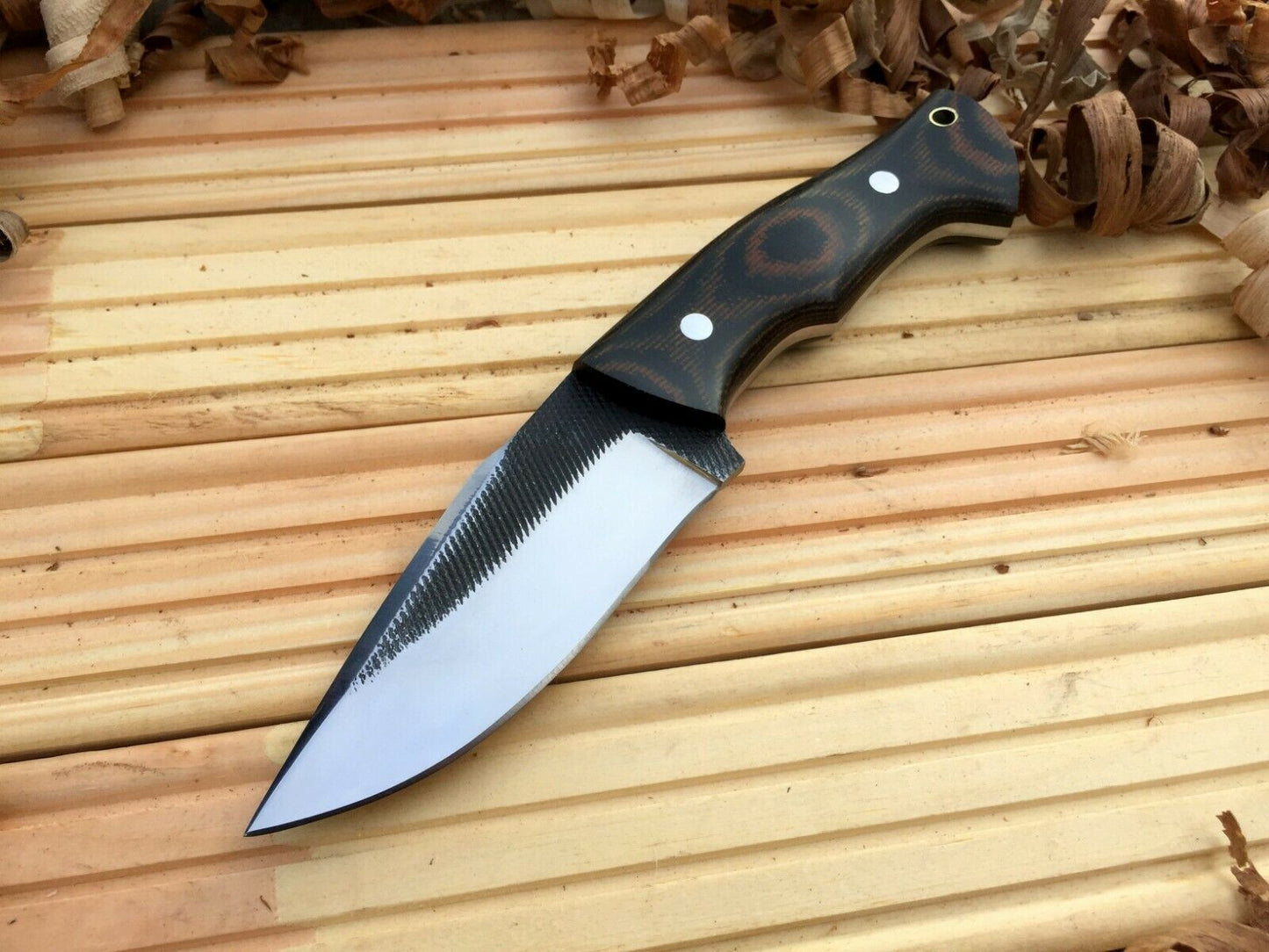 CUSTOM HANDMADE MAKE FROM FILE SURVIVAL KNIFE
