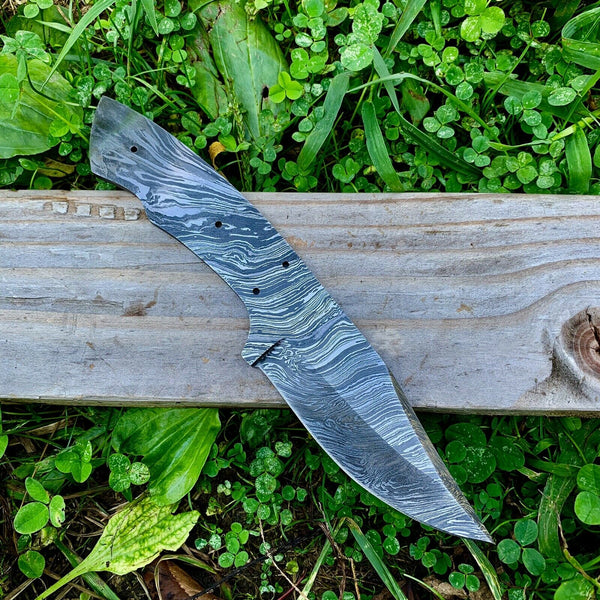 Lot of 5 Damascus Steel Blank Blade Knife for Knife Making