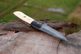 Damascus Steel Handmade HUNTING Knife with Bone Handle