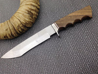 CUSTOM HANDMADE D2 TOOL STEEL HUNTING KNIFE/ WALNUT WOOD HANDLE - NB CUTLERY LTD