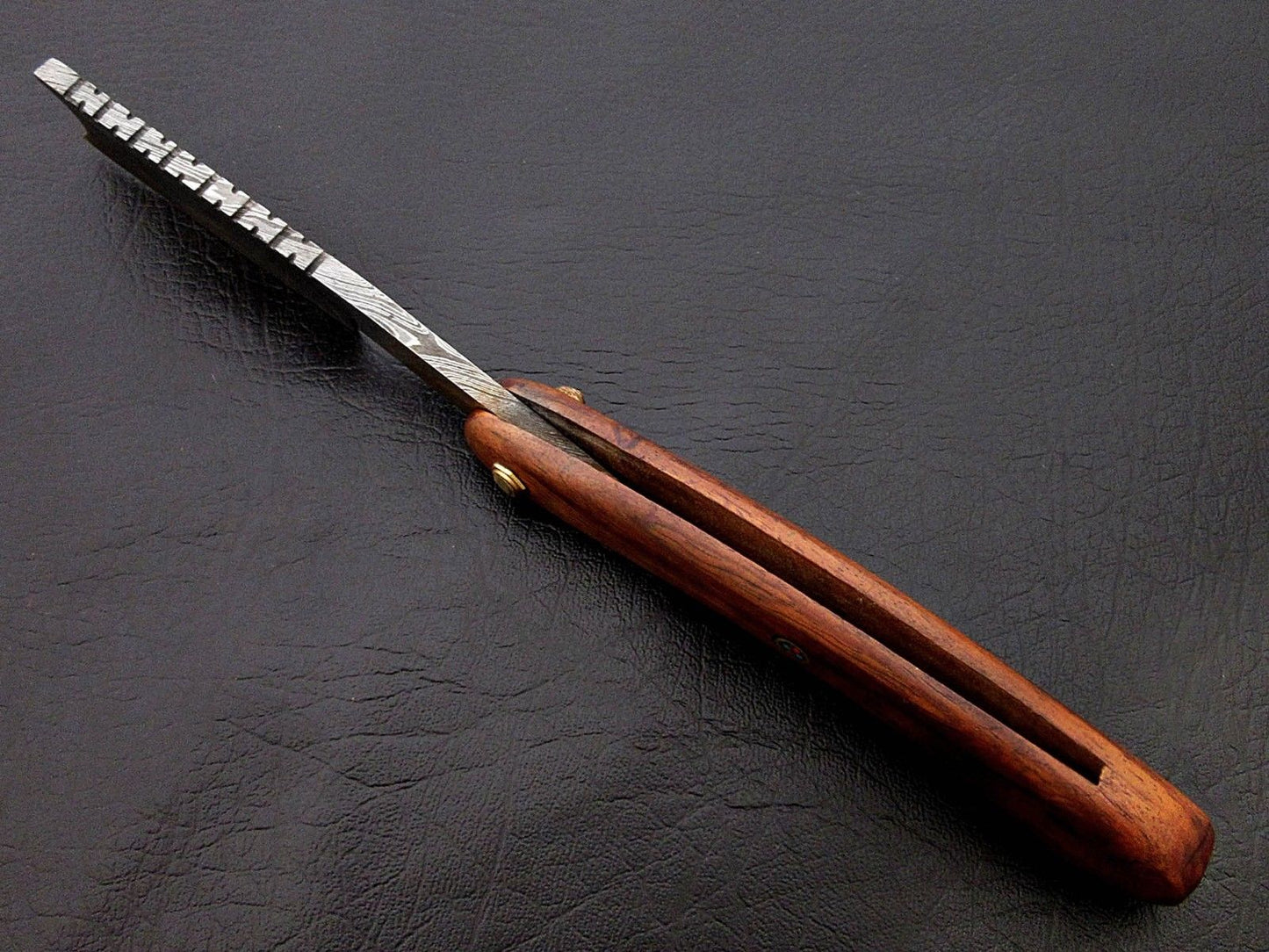 CUSTOM HANDMADE DAMASCUS STRAIGHT RAZOR