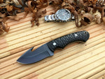 CUSTOM HANDMADE 1095 H.C STEEL KNIFE/ MICARTA TANG WORK HANDLE