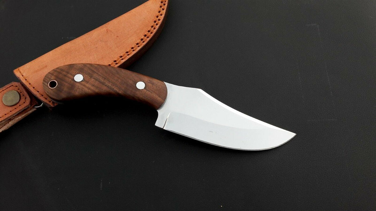 CUSTOM HANDMADE D2 TOOL STEEL HUNTING/ OUTDOOR KNIFE HANDLE ROSEWOOD