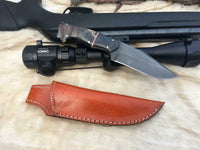 CUSTOM HANDMADE 5160 SPRING STEEL BUSH CRAFT SURVIVAL KNIFE