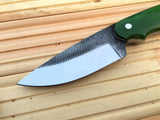 CUSTOM HANDMADE HUNTING/BUSHCRAFT KNIFE FROM FILE HANDLE HARDWOOD